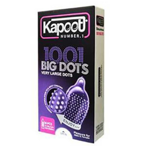 کاندوم مدل BIG DOTS کاپوت بسته 10 عددی
